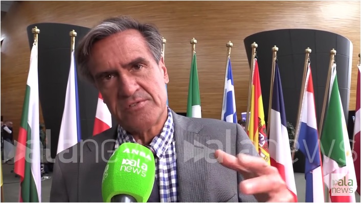Juan Fernando López Aguilar entrevistado en ALANews italia en Estrasburgo