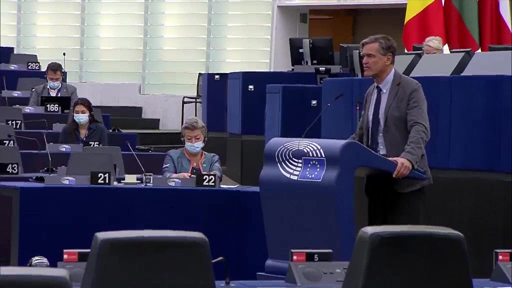 Intervención en el Pleno del Parlamento Europeo el 5 abril