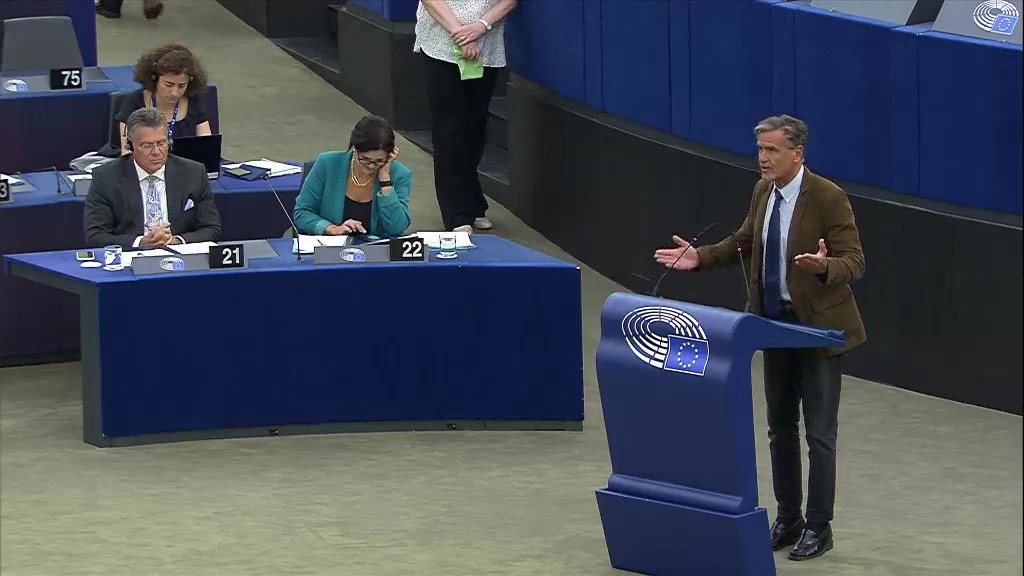 Intervención en el Pleno del Parlamento Europeo en Estrasburgo el 8 junio a las 16 horas