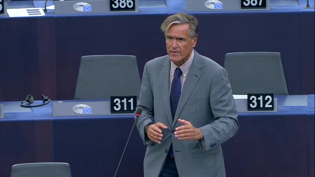 Intervención en el Parlamento Europeo en Estrasburgo el 3 octubre